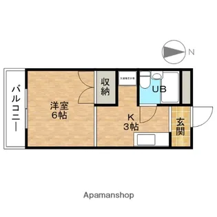レジデンス376【3階】の間取り