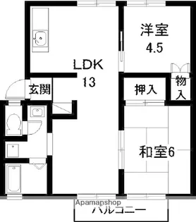 愛知県丹羽郡大口町余野4丁目【アパート】の間取り