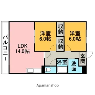 リーベン・シュロス【305号室】の間取り