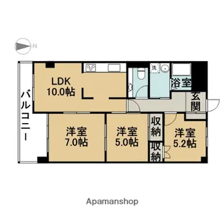 スカイフォーラム【705号室】の間取り