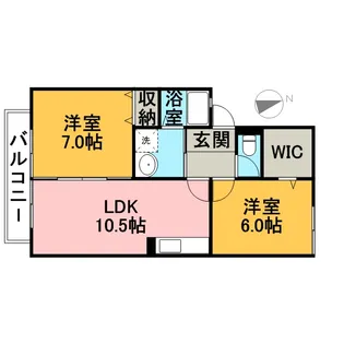 レジデンス・ラ・グラシューズ【2階】の間取り