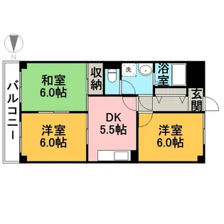 グランドールエコー【1階】の間取り
