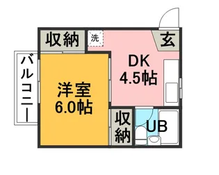 フォーブル日比野【101号室】の間取り