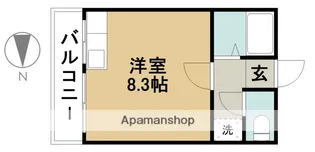 コーポ須ヶ田【101号室】の間取り