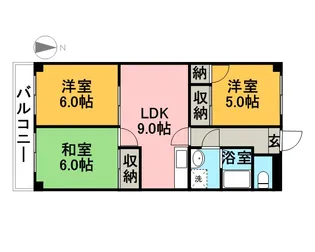 サンモール西鳥【301号室】の間取り