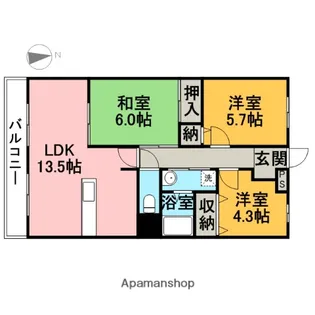 エルグランド【2階】の間取り