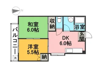 ラ・ムーンスターファー【103号室】の間取り