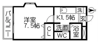 サニーフィールド七宝【2階】の間取り