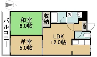 クリーンハウス【302号室】の間取り