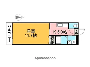 クリーンアズールⅡ【306号室】の間取り