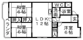 シャトー東山【4階】の間取り