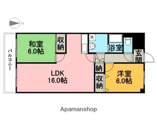 チェリーミニオン【306号室】の間取り