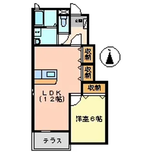 アウローラSⅢ【1階】の間取り