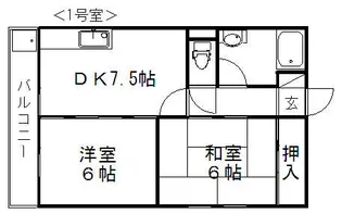 パステルハイム【404号室】の間取り