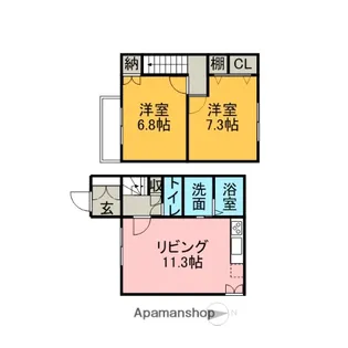 ルミエール甚目寺【1階】の間取り