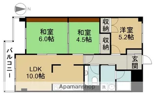 スカイフォーラム【703号室】の間取り