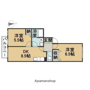レインボゥコートⅡ【101号室】の間取り