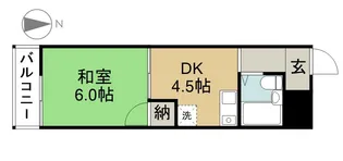 シティコザワ【306号室】の間取り