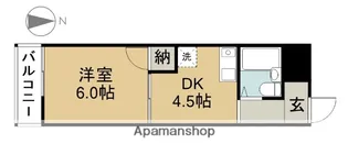 シティコザワ【1階】の間取り