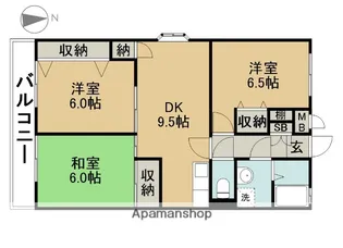 プライム北進【3階】の間取り