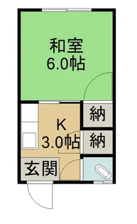 旭荘【8号室】の間取り