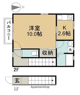 コモンドール【2階】の間取り