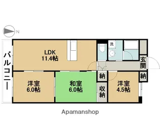 ROMANINA【3階】の間取り