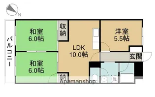 サンヴィラキヨス【4階】の間取り