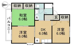 レジデンス五条【1階】の間取り
