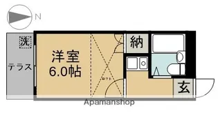 ラグラシューズ新清洲GⅠ【104号室】の間取り