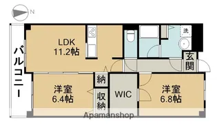 ベルザイア【1階】の間取り
