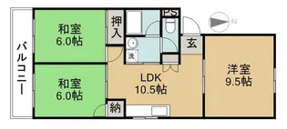 サンホーム愛宕【4階】の間取り