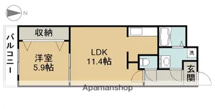 K’S 国府宮【102号室】の間取り