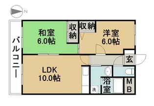 ラフォーレイトウ3【203号室】の間取り