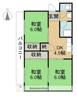 高木マンション【2階】の間取り