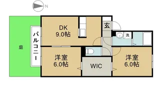 オレンジガーデンⅡ【101号室】の間取り
