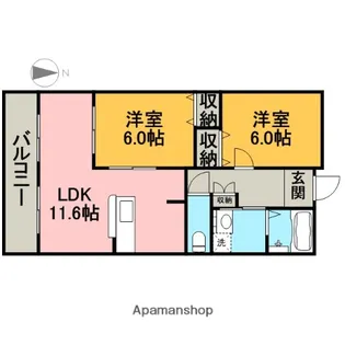 アネックス稲沢駅前【202号室】の間取り