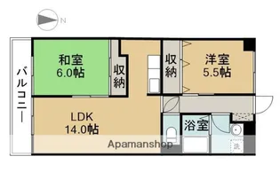 アネスト七宝【1階】の間取り