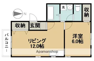 シャルマン・ヨコイⅡA棟【101号室】の間取り