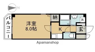 ストゥーディオK【2階】の間取り