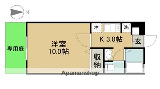 カーサ小池【1階】の間取り