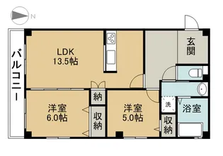 マンション雅【2階】の間取り