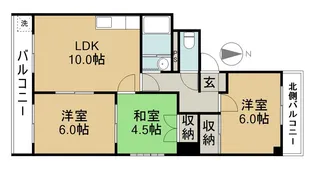 コーポ舘【2階】の間取り