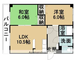 エクセル美鈴【1C号室】の間取り