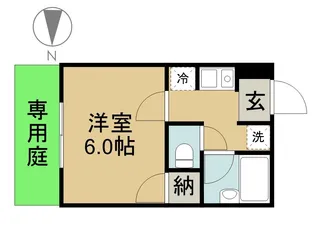 れんげハウス【103号室】の間取り