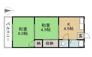 コーポイトウ【203号室】の間取り