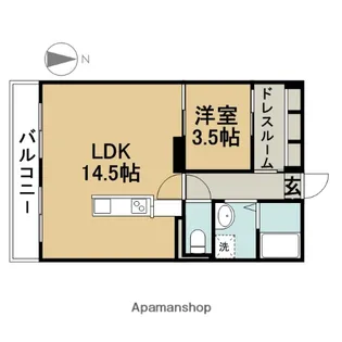 グラシアス【101号室】の間取り