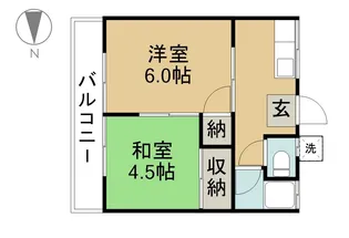 共永荘【202号室】の間取り