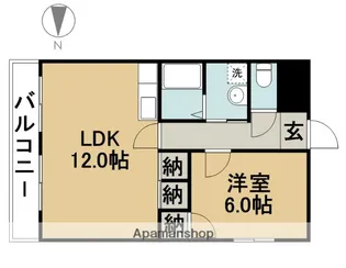 パークヒルズ壱番館【3階】の間取り