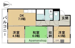 ハイホーム長良【4A号室】の間取り